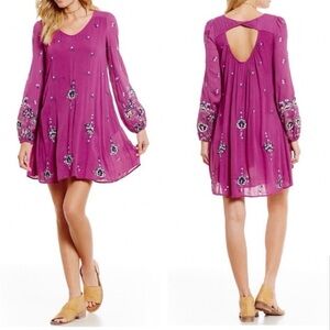 Free People Oxford Long Sleeve Dress